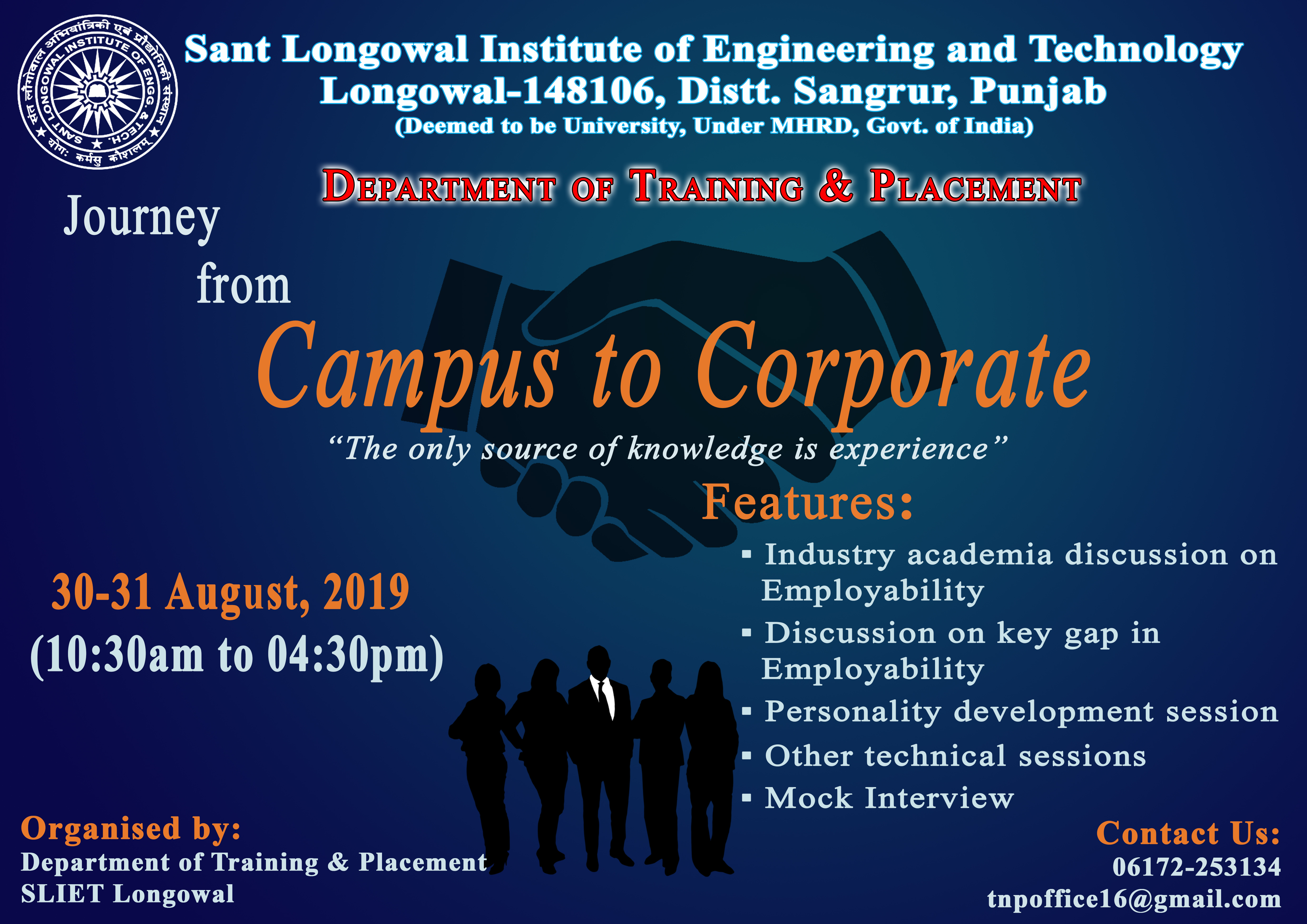 Campus to corporate event